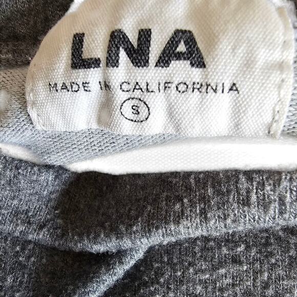 LNA Brushed Hearts Raglan Pullover Sweater Top Grey Size S - Picture 5 of 7